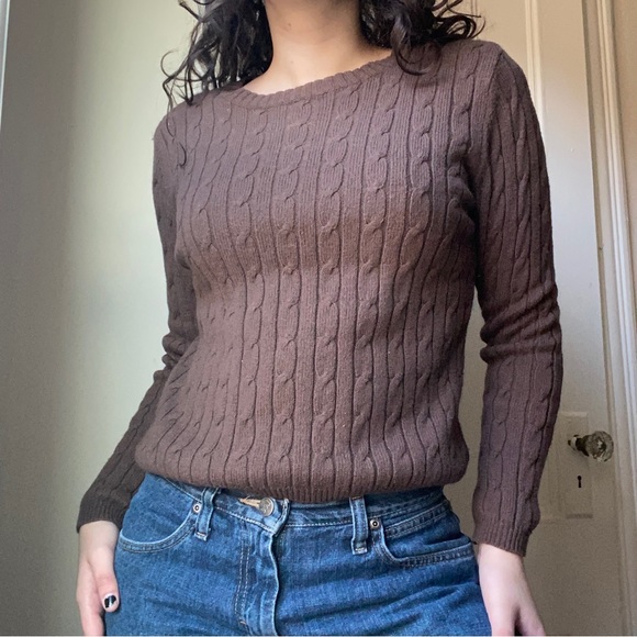 Brown Knit Sweater - Picture 1 of 4